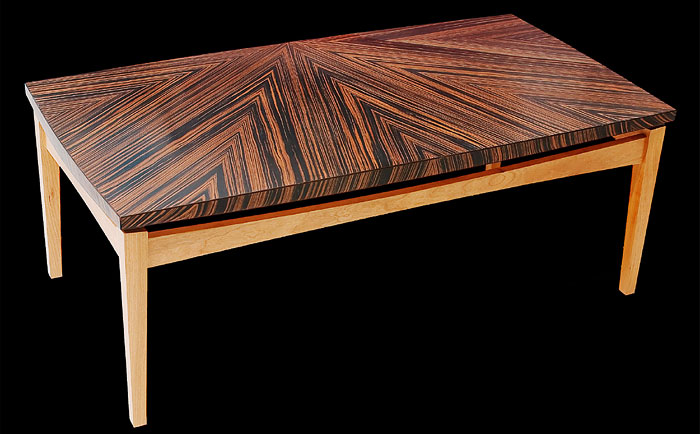 Floating Top Coffee Table by Don DeDobbeleer, Fine Custom Wood Furniture