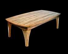 Ash Coffie Table With 5 Sided Legs by Don DeDobbeleer